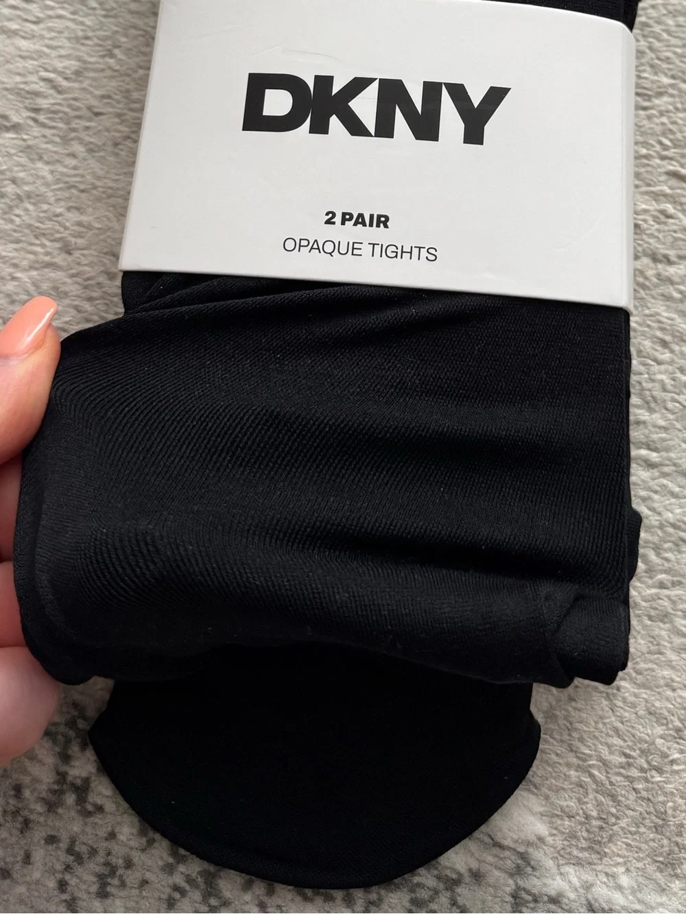 💕 🆕 DKNY pack of 2 black 100 denier opaque tights